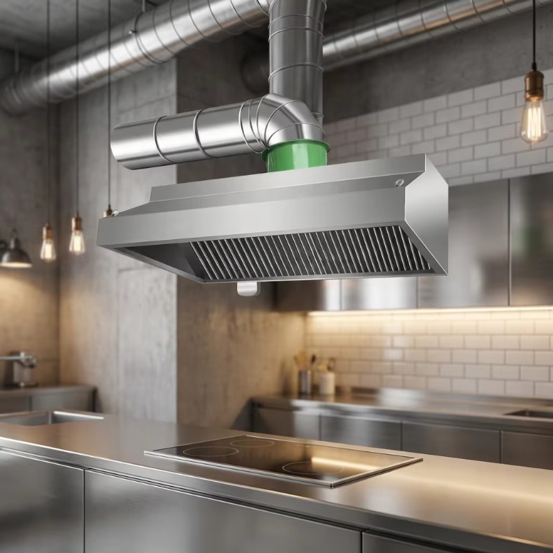 Commercial Kitchen Exhaust - 상업용 맞춤형 주방 벽걸이 스테인리스 스틸