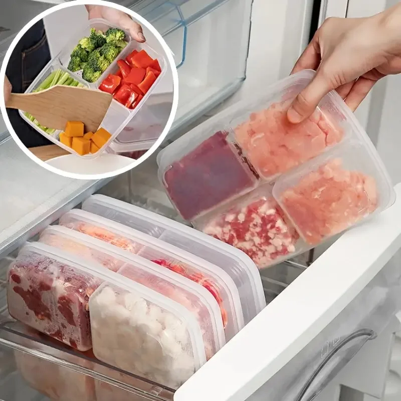 Commercial Kitchen Fridge - 4 그리드 식품 보관 상자 휴대용