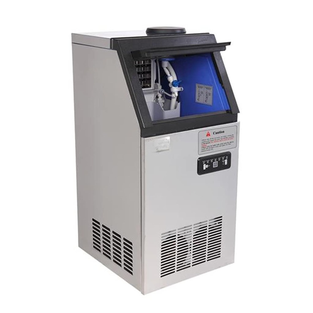 Commercial Ice Maker - 상업용 제빙기 110Lbs/24H, 스테인리스 스틸 제빙기(얼음