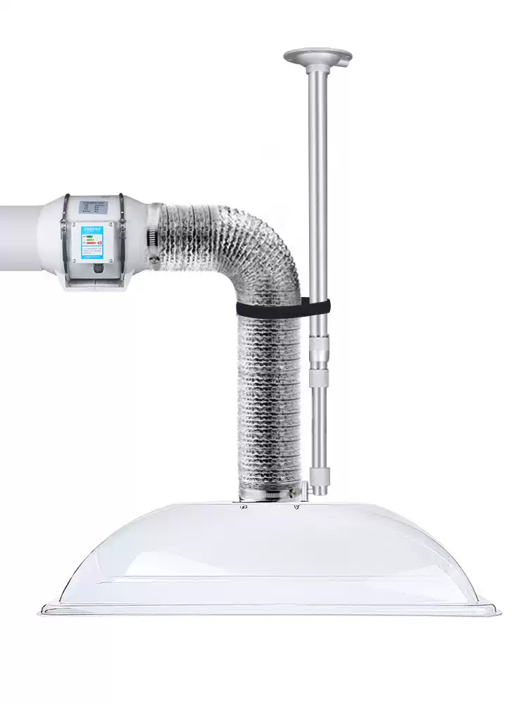 Commercial Exhaust Hood - 원형 후드형 모샤 연기 추출기 이동식