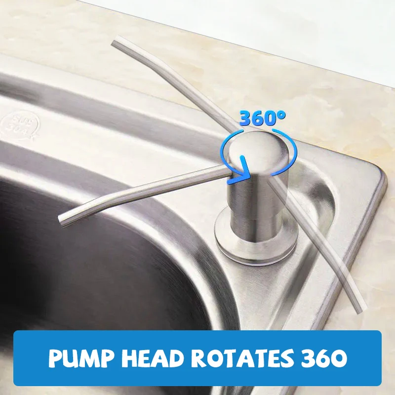 1/2PCS 스테인레스 스틸 액체 비누 디스펜서 펌프  - Commercial Kitchen Sink 리뷰 및 가격