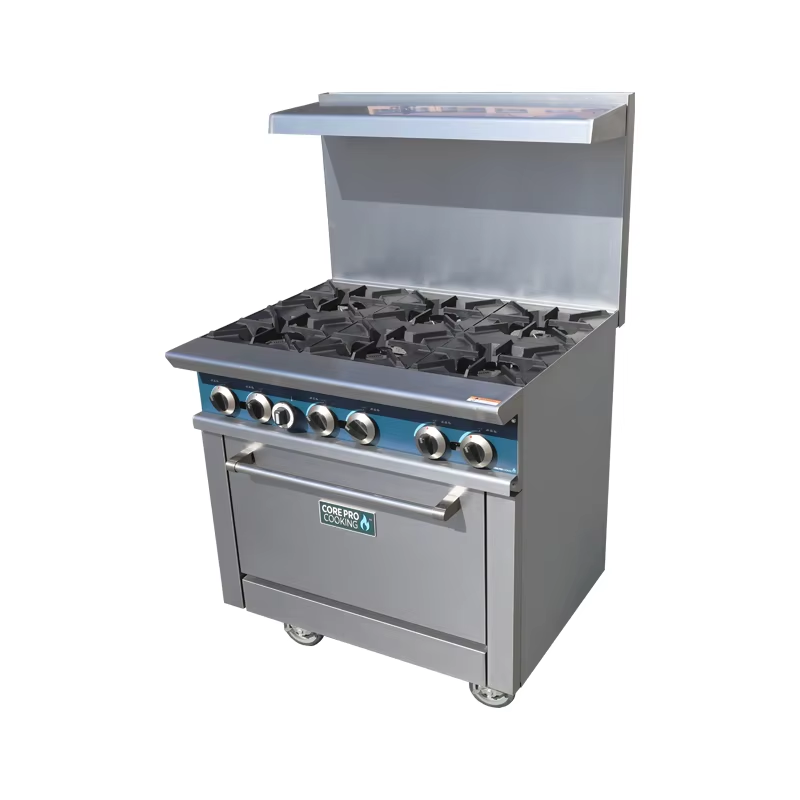 상업용 주방 장비 독립형 스테인리스 스틸 6구 버너 조 - Commercial Kitchen Equipment 리뷰 및 가격