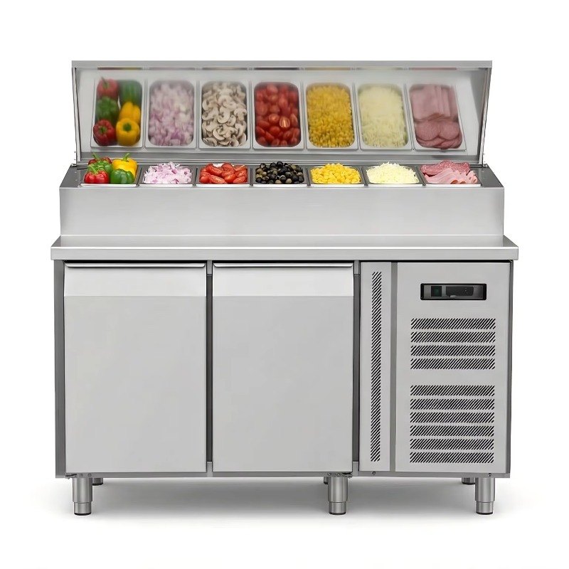 OEM 카운터 냉장고 샌드위치 준비용 2도어 스테인리스 - Commercial Kitchen Refrigerator 리뷰 및 가격