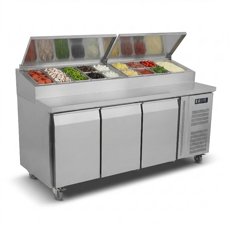 OEM 카운터 냉장고 샌드위치 준비용 2도어 스테인리스 - Commercial Kitchen Refrigerator 리뷰 및 가격