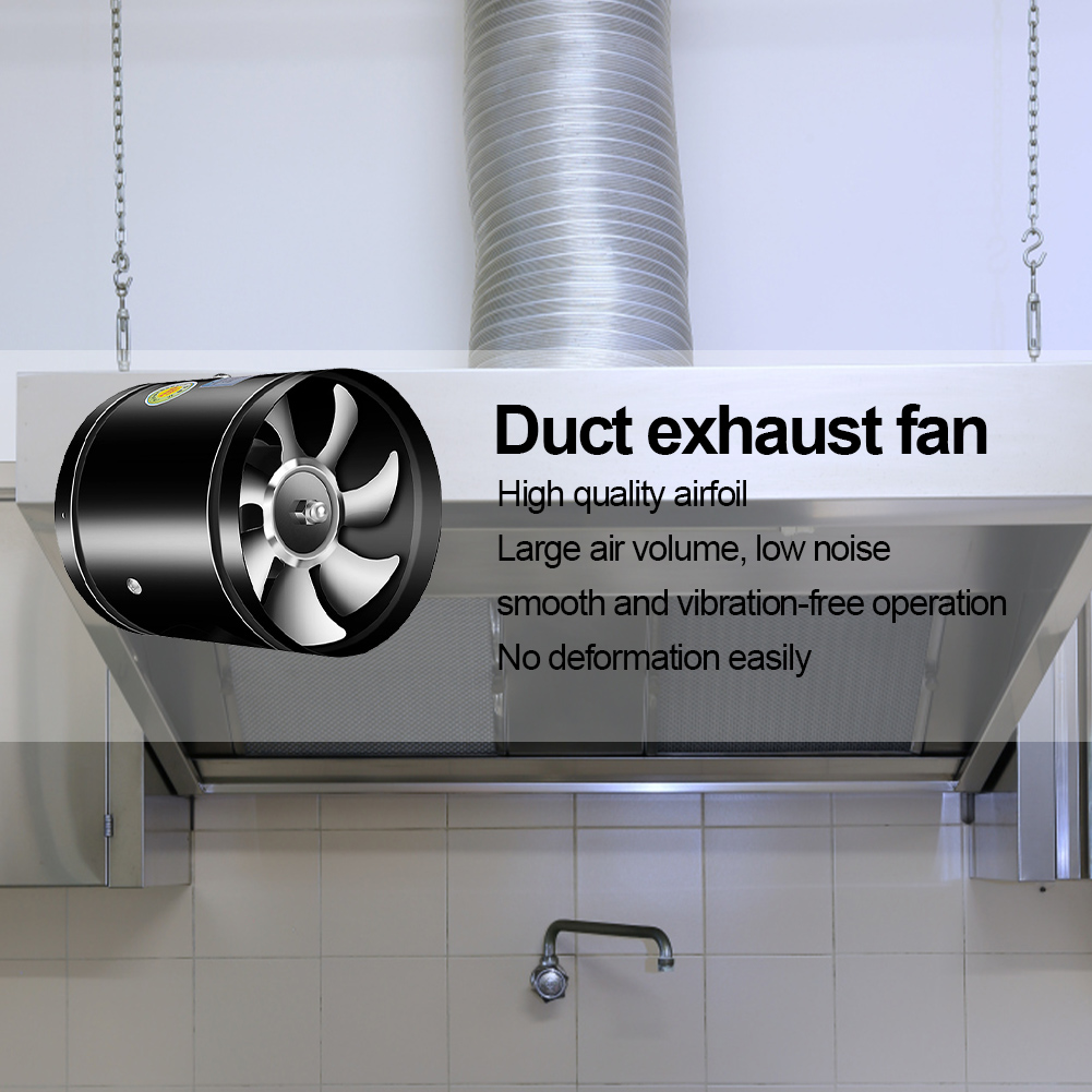 2800RPM 욕실 배기 팬 금속 4 6 8인치 파이프 - Commercial Kitchen Exhaust 리뷰 및 가격