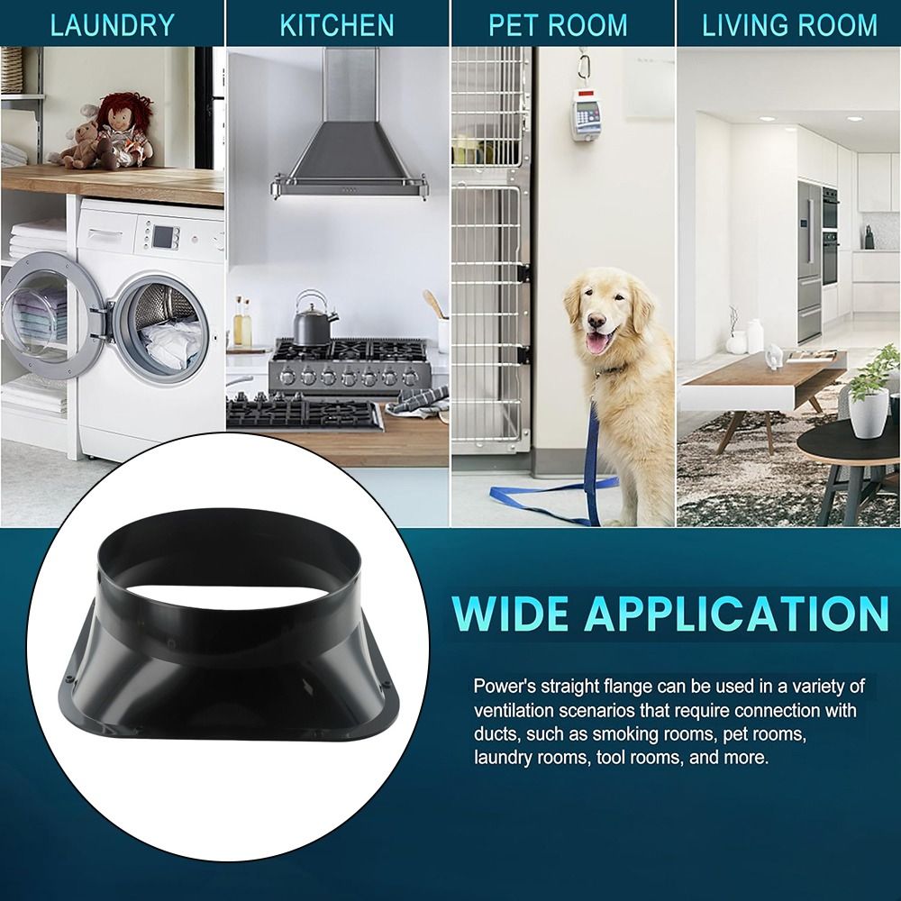 팬 연결 ABS 벽 플랜지 커넥터 검정색 100-300 - Commercial Kitchen Exhaust Fan 리뷰 및 가격