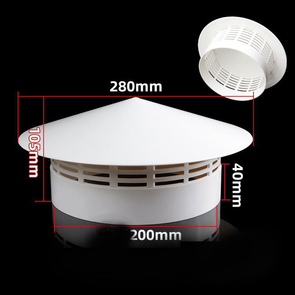 내구성이 뛰어난 75-200mm 통풍형 레인캡 PVC  - Commercial Exhaust Hood 리뷰 및 가격