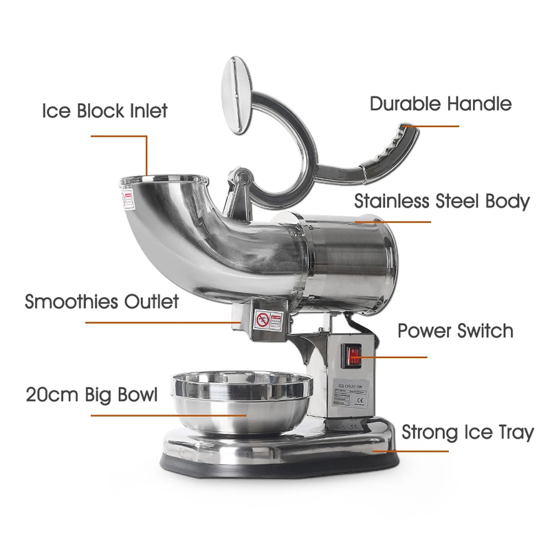 전기 눈꽃빙수기 얼음 분쇄기 스테인리스 스틸 아이스 초 - Commercial Ice Maker 리뷰 및 가격