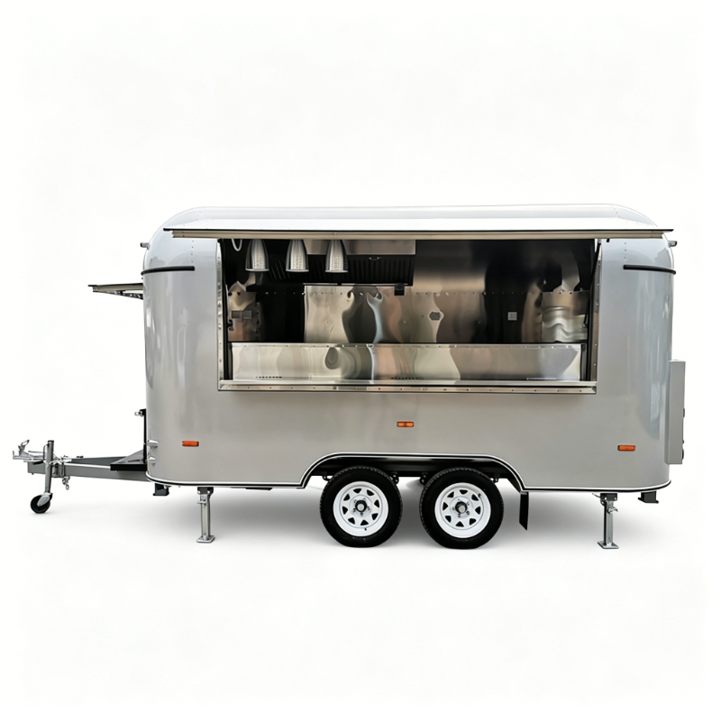 스테인리스 스틸 푸드 트레일러 이동식 주방 카트, 견고 - Commercial Kitchen Layouts 리뷰 및 가격