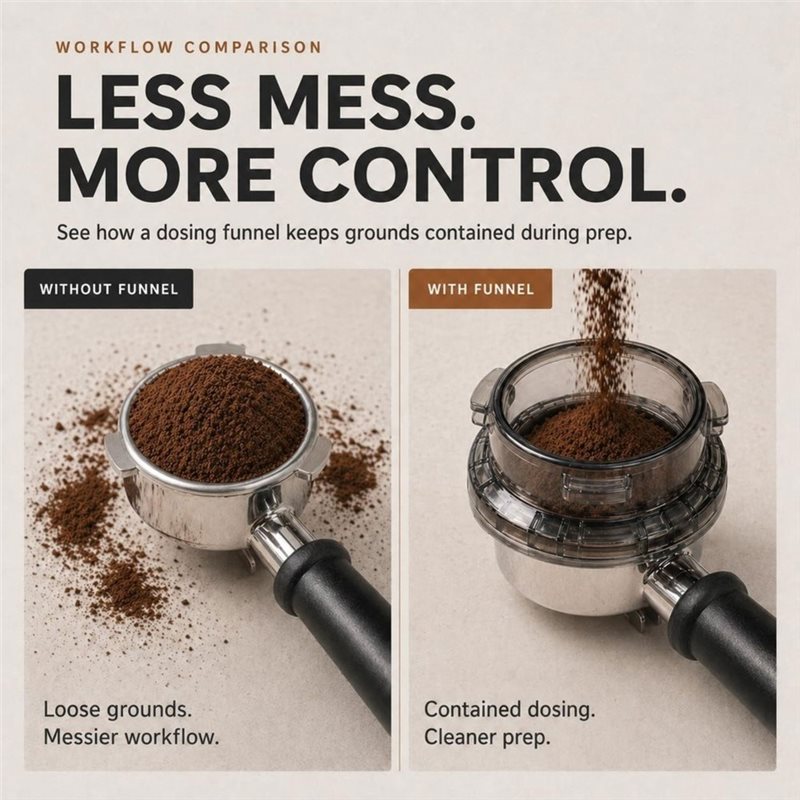 B15C 도징 퍼널 54mm 트위스트-록 포터필터(브레 - Breville Espresso Barista Touch 리뷰 및 가격