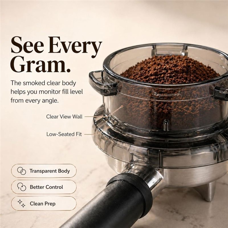 B15C 도징 퍼널 54mm 트위스트-록 포터필터(브레 - Breville Espresso Barista Touch 리뷰 및 가격