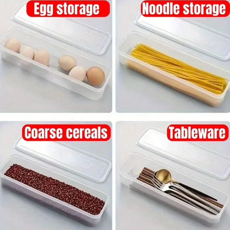 1/4Pcs 뚜껑이있는 냉장고 보관 상자 플라스틱 신선 - Commercial Kitchen Refrigerator 리뷰 및 가격